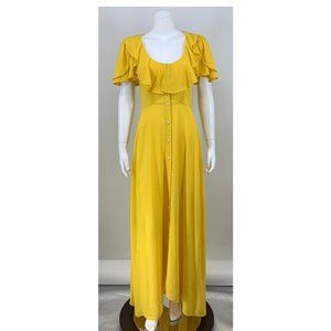 NEW LPA Yellow Maxi Dress Small C97